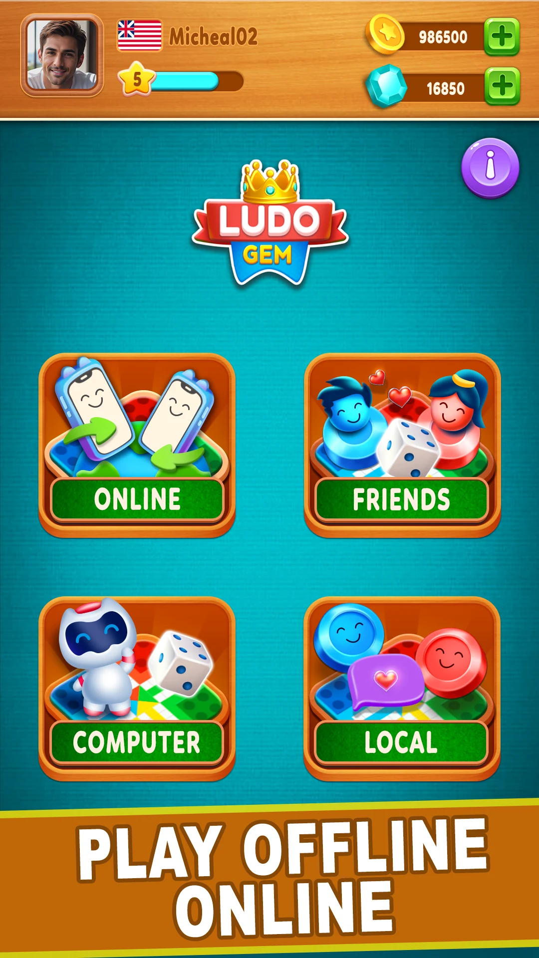 Ludo Gem - Online Multiplayer screenshot